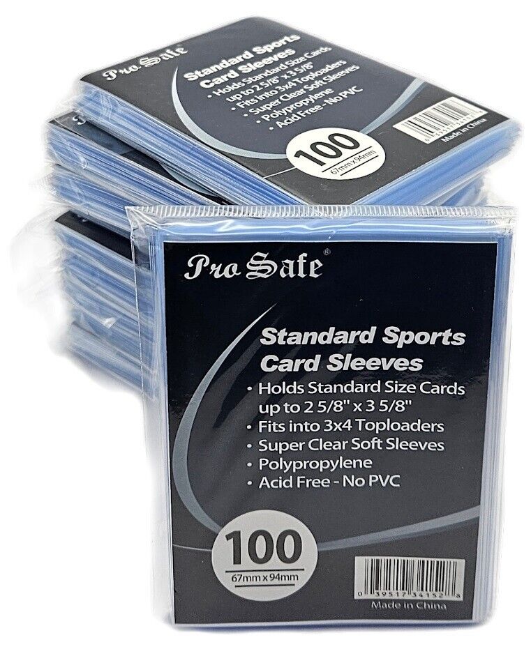 NEW Pro Safe Soft PENNY Card SLEEVES 100, 200, 300, 400, 500, 1000, 1500, 2000