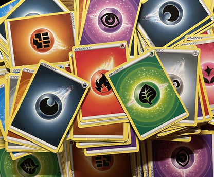 Pokemon 100/200/300/400/500/1K Energy Card Lot Bulk MINT - Deck Building -Crafts