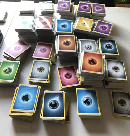 Pokemon 100/200/300/400/500/1K Energy Card Lot Bulk MINT - Deck Building -Crafts