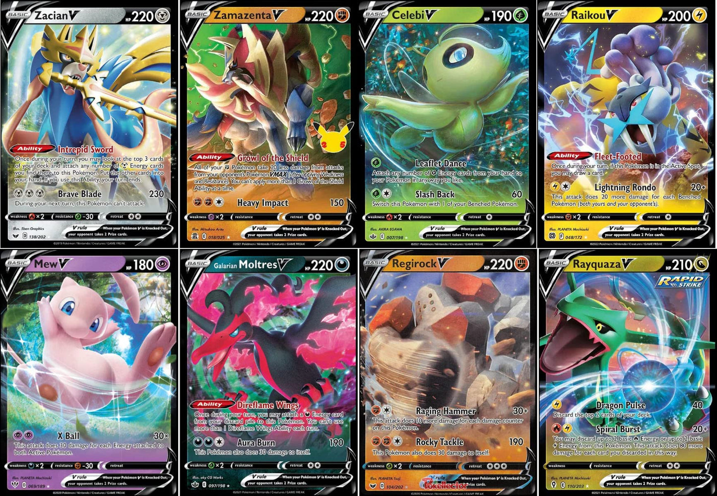 Pokemon TCG: 100 Assorted Card Lot C/UC/Holo/EX or V - LCC Deck Box Included