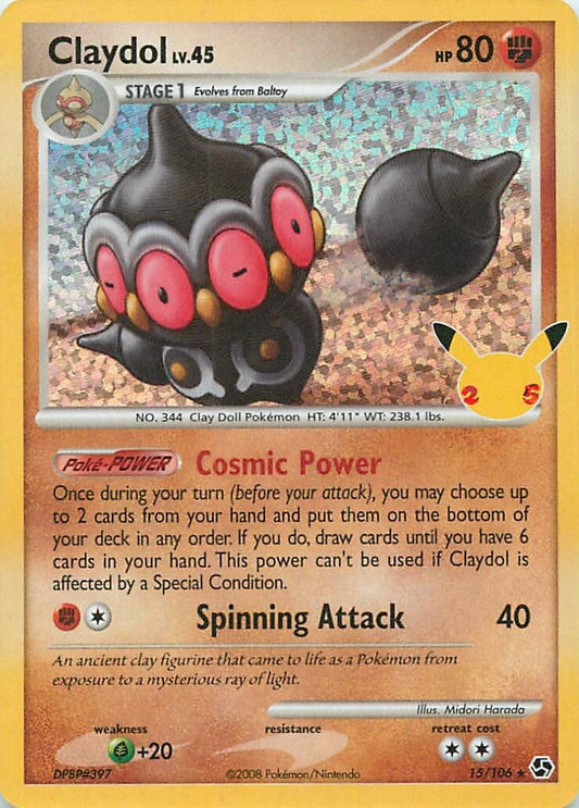 Pokemon TCG - Claydol 15/106 Celebrations: Classic Collection Holo