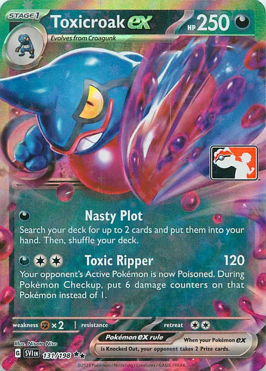 Toxicroak ex 131/198 Prize Pack Series Cards Holo NM