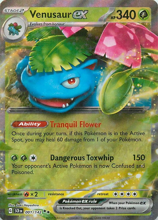 Venusaur ex 001/142 Sv07: Stellar Crown Holo NM
